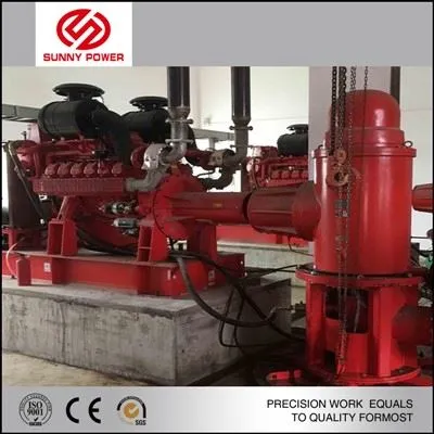 مضخة حريق بئر عميقة بمحرك ديزل